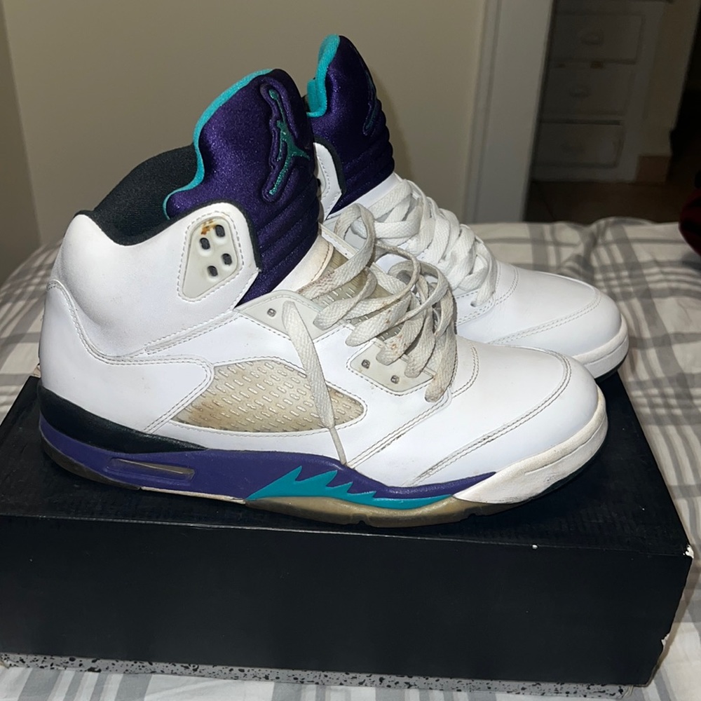 AIR JORDAN GRAPE 5s SIZE MENS USA 9.5